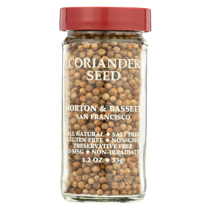 Morton And Bassett Seasoning - Coriander Seed - 1.2 Oz - Case Of 3
