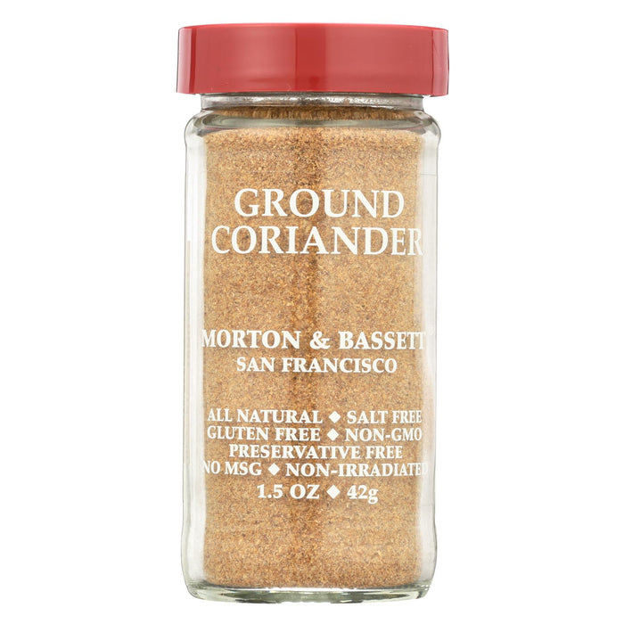 Morton And Bassett Seasoning - Coriander - Ground - 1.5 Oz - Case Of 3