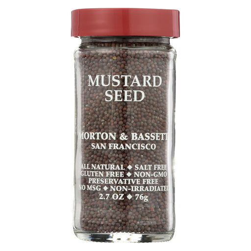 Morton And Bassett Seasoning - Mustard Seed - Brown - 2.7 Oz - Case Of 3