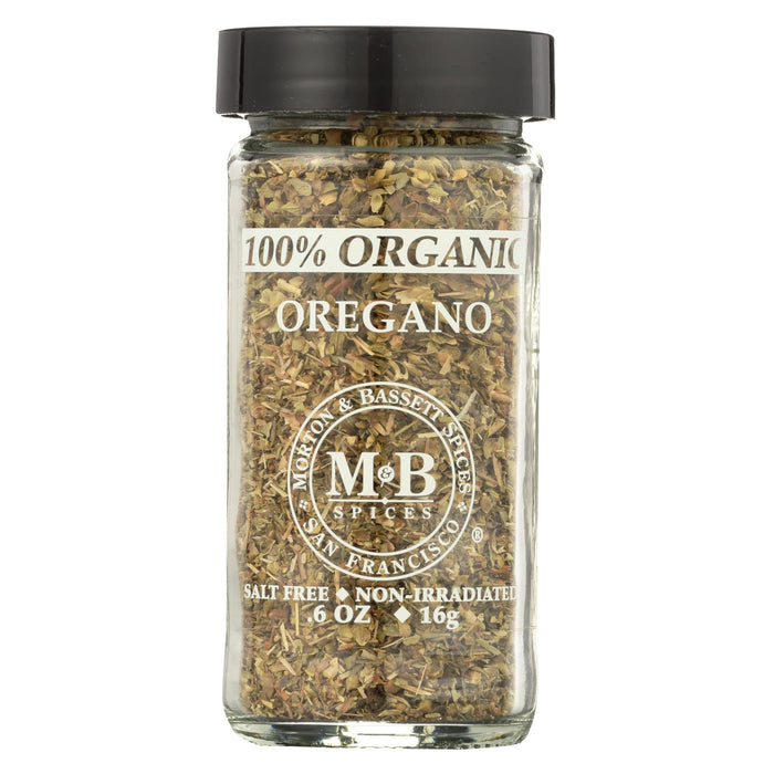 Morton And Bassett 100% Organic Seasoning - Oregano - .7 Oz - Case Of 3