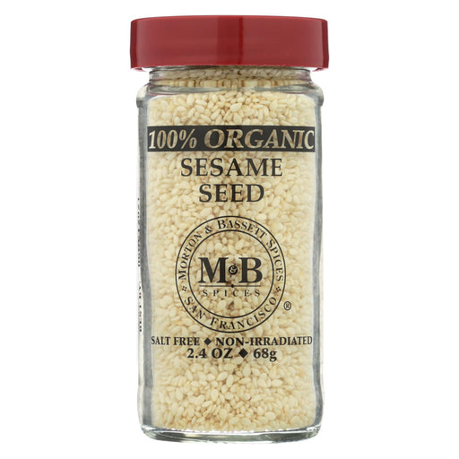 Morton And Bassett 100% Organic Seasoning - Sesame Seed - 2.4 Oz - Case Of 3