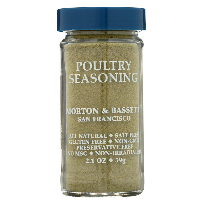 Morton And Bassett - Seasoning - Poultry - Case Of 3 - 2.1 Oz.
