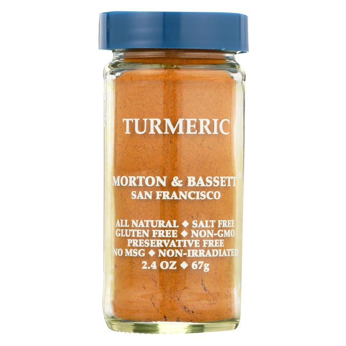 Morton And Bassett Seasoning - Tumeric - 2.4 Oz - Case Of 3