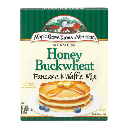 Maple Grove Farms Pancake Mix - Buckwheat And Honey - Case Of 6 - 24 Oz.