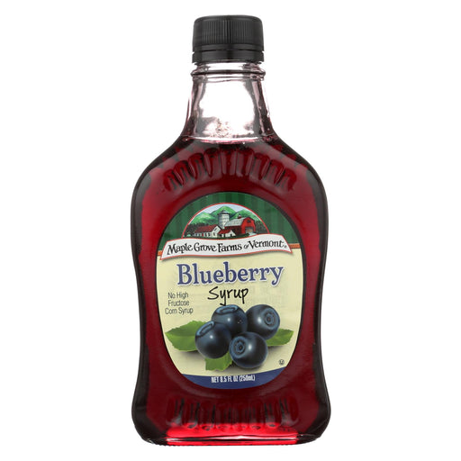 Maple Grove Farms Maple Syrup - Blueberry - Case Of 12 - 8.5 Fl Oz.