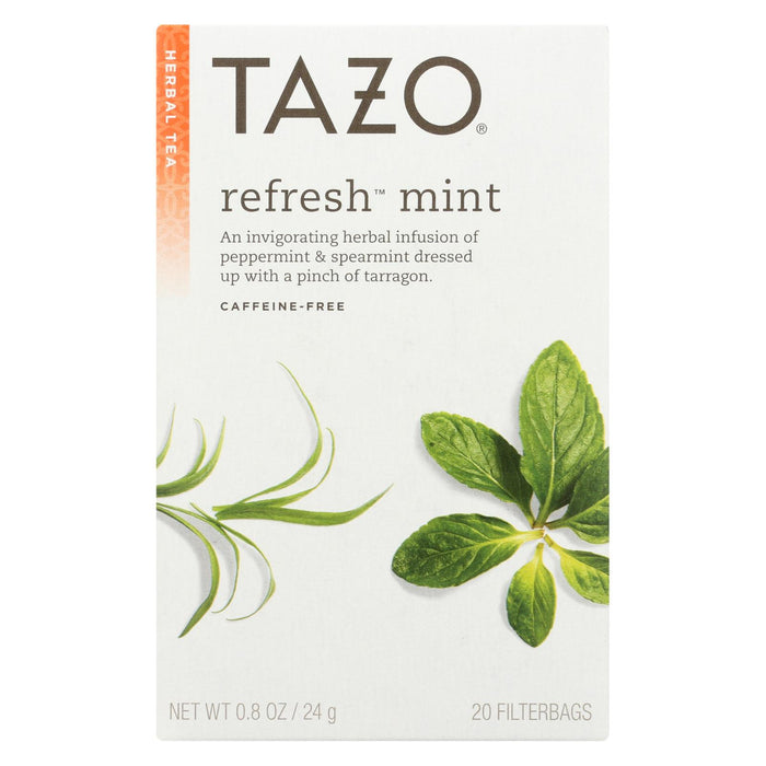 Tazo Tea Herbal Tea - Refreshing Mint - Case Of 6 - 20 Bag