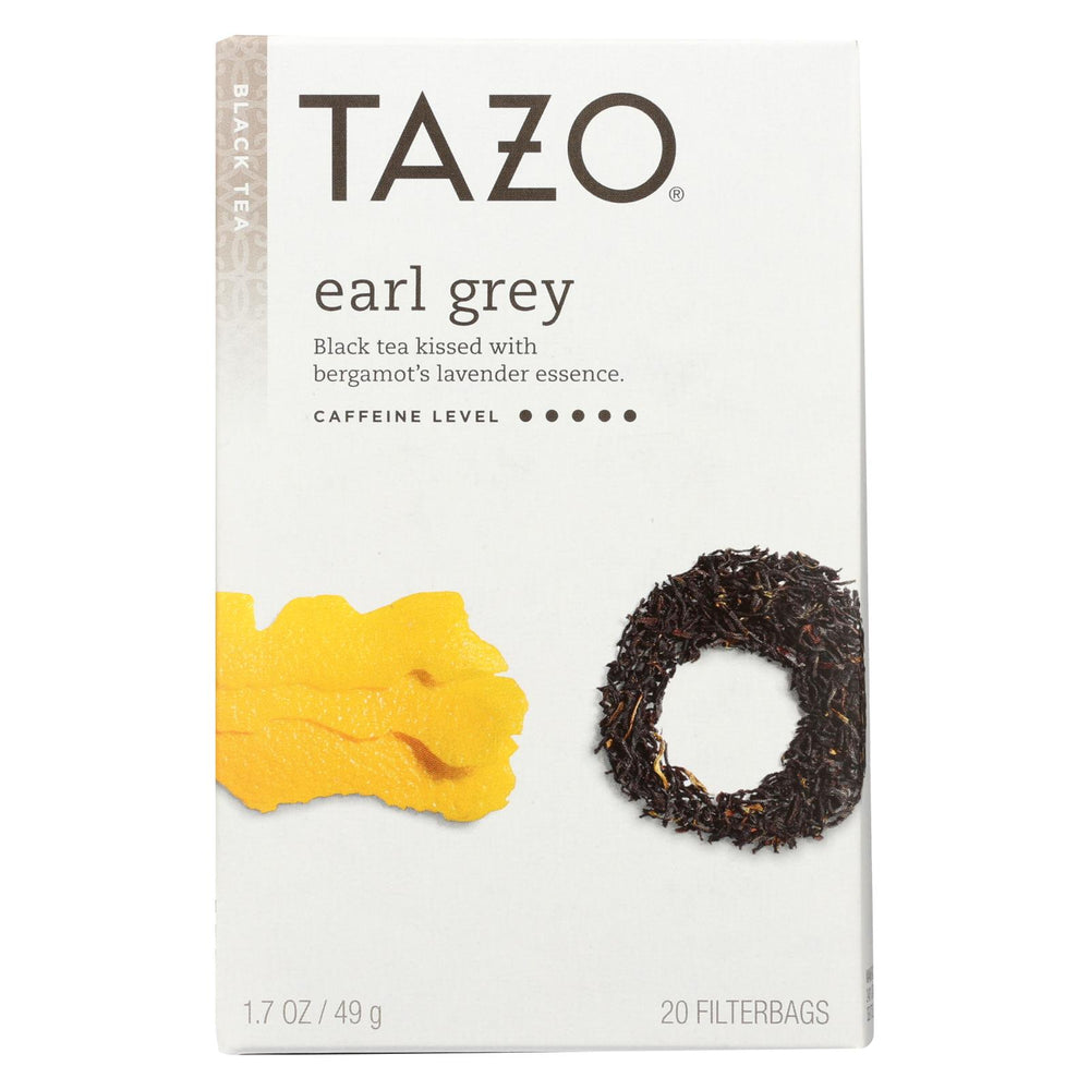 Tazo Tea Scented Black Tea - Earl Grey - Case Of 6 - 20 Bag