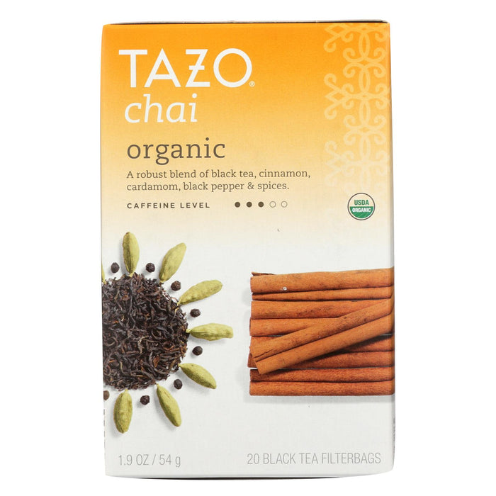 Tazo Tea Organic Tea - Spiced Black Chai - Case Of 6 - 20 Bag