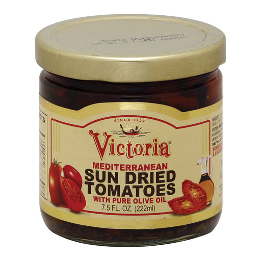 Victoria Sun Dried Tomatoes With Olive Oil - Case Of 12 - 7.5 Oz.