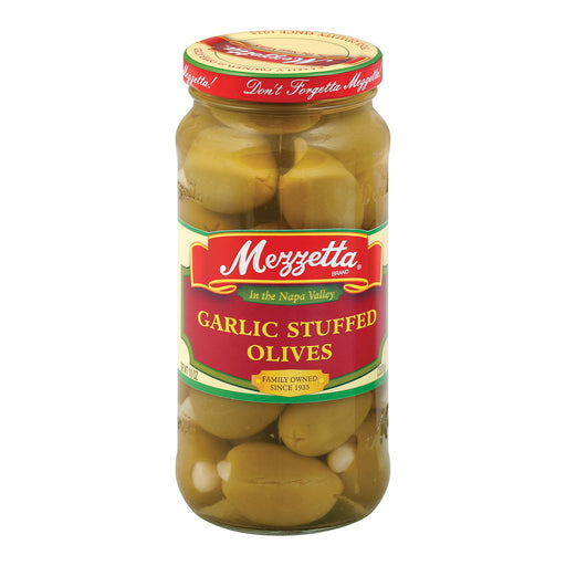 Mezzetta Reese Mezzetta Olive, Stuffed Garlic - Case Of 6 - 10 Oz.
