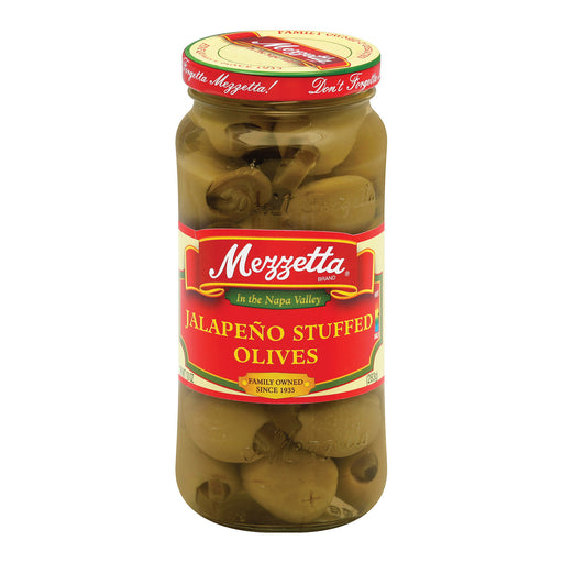 Mezzetta Stuffed Olives Jalapeno - Case Of 6 - 10 Oz.