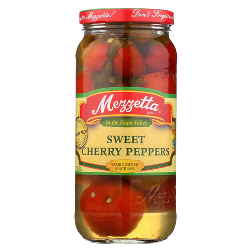 Mezzetta Sweet Cherry Peppers - Case Of 6 - 16 Oz.