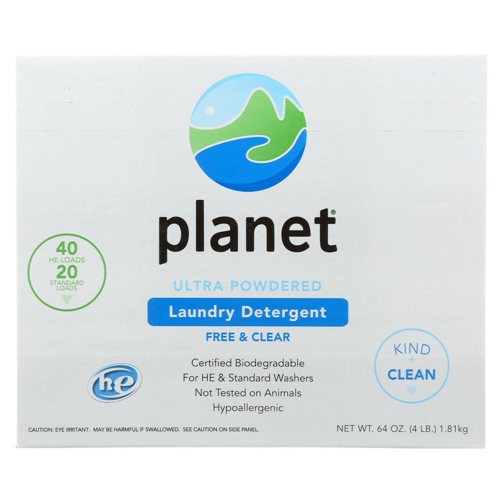 Planet Ultra Powdered Laundry Detergent - Case Of 10 - 64 Oz.