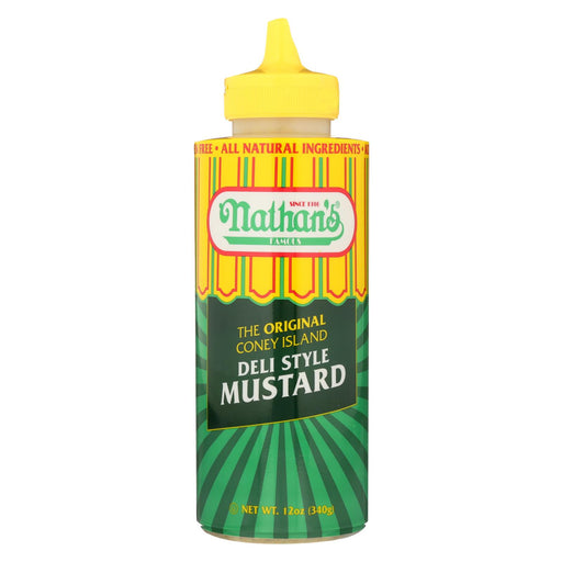 Nathan's Deli Style Mustard - Mustard - Case Of 12 - 12 Oz.