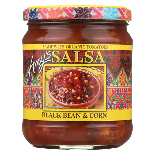 Amy's Black Bean & Corn Salsa - Made With Organic Ingredients - Case Of 6 - 14.7 Oz