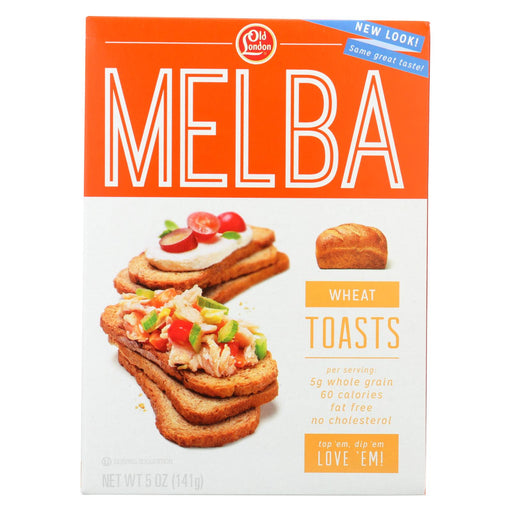 Old London Salt Free Melba Whole Grain - Toast - Case Of 12 - 5 Oz.