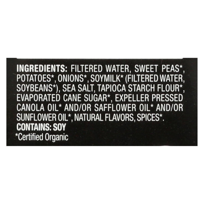 Imagine Foods Creamy Sweet Pea Soup - Organic - Case Of 12 - 32 Oz.