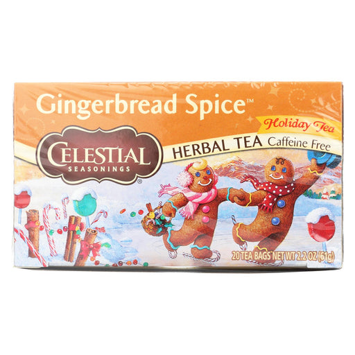 Celestial Seasonings Gingerbread Spice Holiday Tea - Case Of 6 - 20 Bag