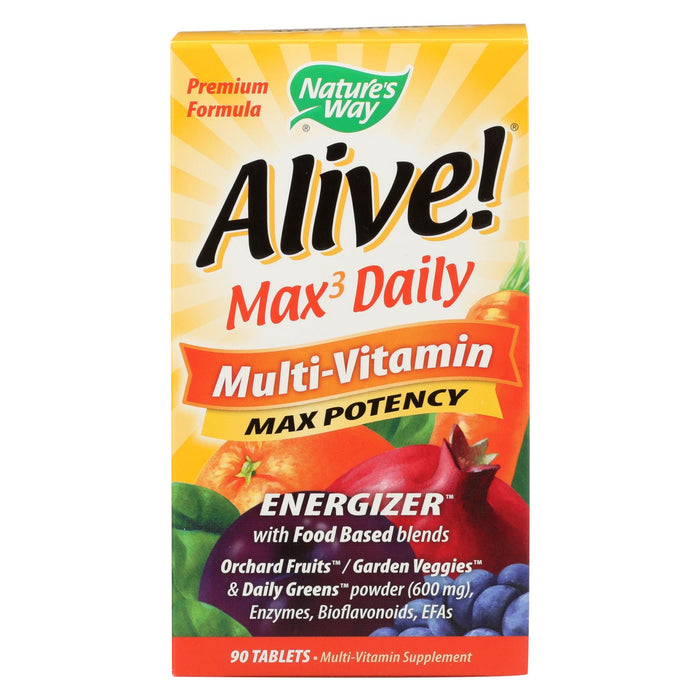 Nature's Way Alive Multi-vitamin Max Potency - 90 Tablets