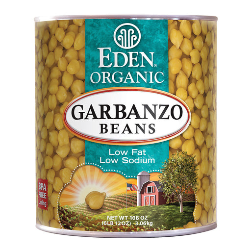Eden Foods Organic Garbanzo Bean - Case Of 6 - 108 Oz.