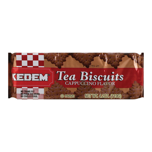 Kedem Tea Biscuits - Cappuccino - Case Of 24 - 4.2 Oz.