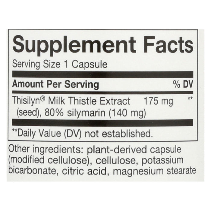 Nature's Way Thisilyn Standardized Milk Thistle Extract - 100 Capsules