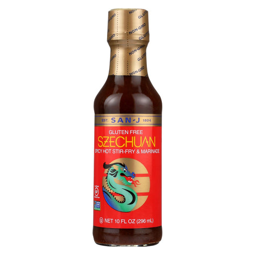 San - J Cooking Sauce - Szechuan - Case Of 6 - 10 Fl Oz.