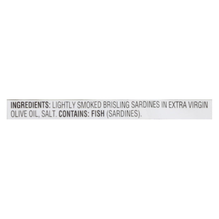 Season Brand Brisling Sardines In Olive Oil  - Salt Added - Case Of 12 - 3.75 Oz.