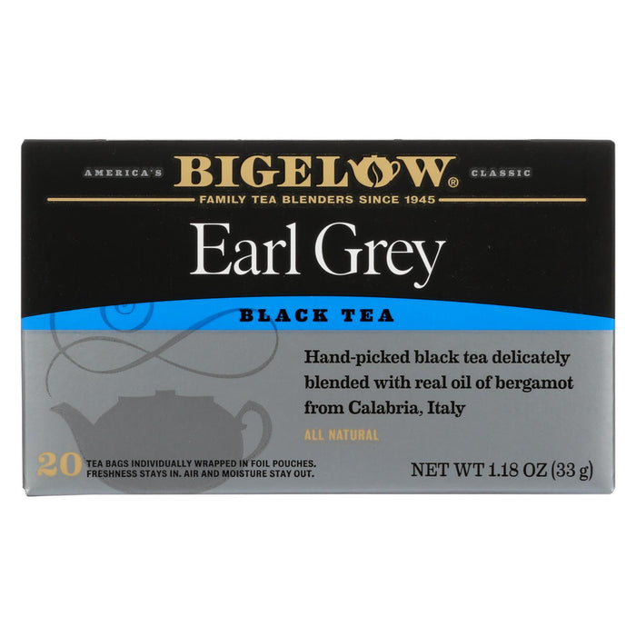 Bigelow Tea Earl Grey Black Tea - Case Of 6 - 20 Bags