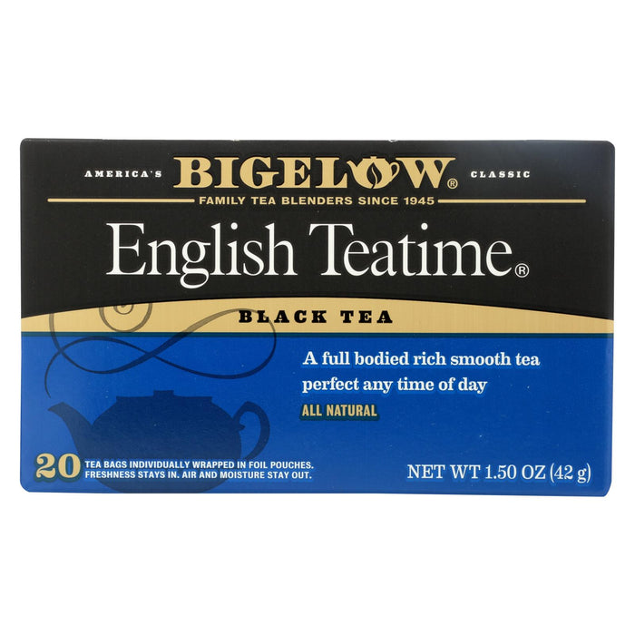 Bigelow Tea English Teatime Black Tea - Case Of 6 - 20 Bags