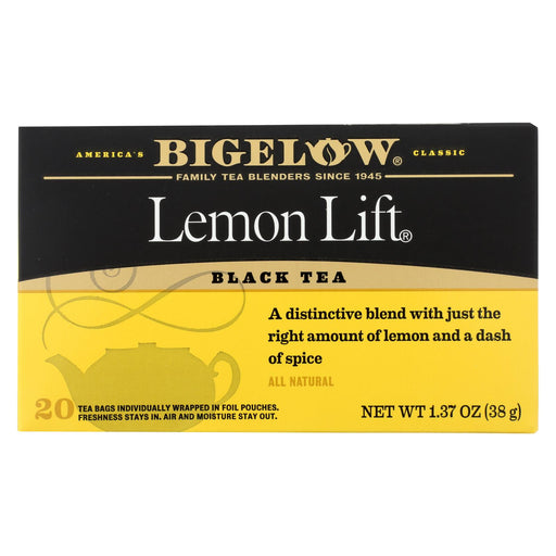 Bigelow Tea Lemon Lift Black Tea - Case Of 6 - 20 Bags