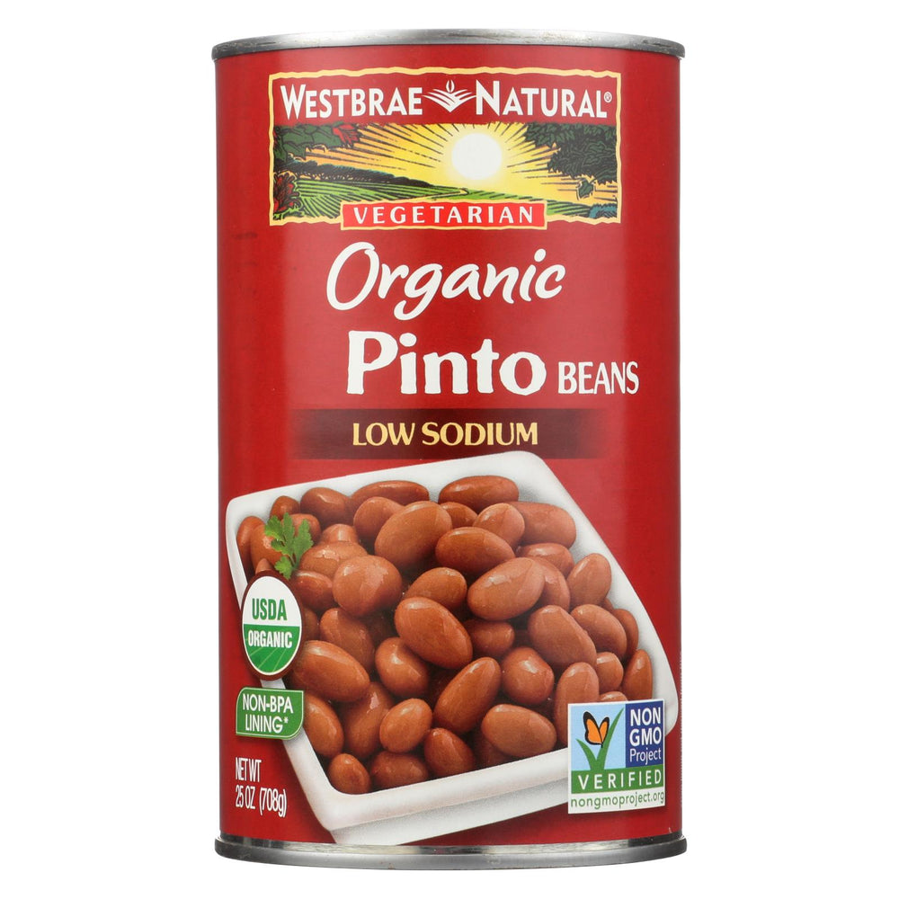 Westbrae Natural Pinto Beans - Organic - Case Of 12 - 25 Oz.