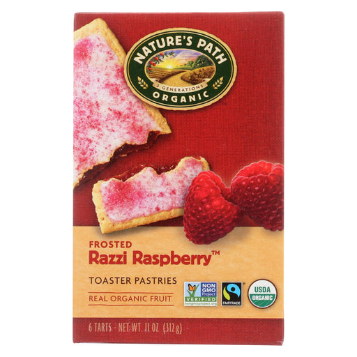 Nature's Path Organic Frosted Toaster Pastries - Razzi Raspberry - Case Of 12 - 11 Oz.