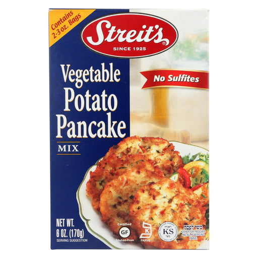 Streit's Pancake Mix - Vegetable Potato - Case Of 12 - 6 Oz.