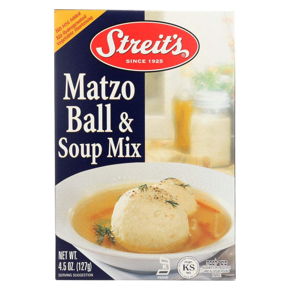 Streit's Matzo - Ball And Soup Mix - Case Of 12 - 4.5 Oz.