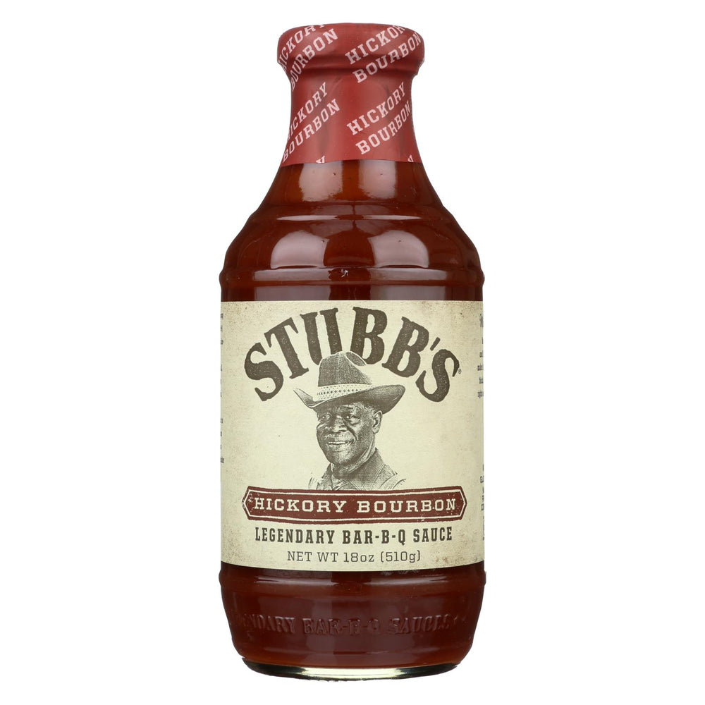 Stubb's Bbq Sauce - Hickory Bourbon - Case Of 6 - 18 Fl Oz.