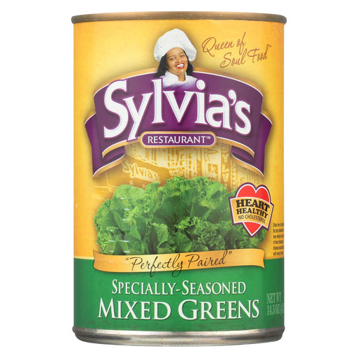 Sylvia's Mixed Greens - Case Of 12 - 14.5 Oz.