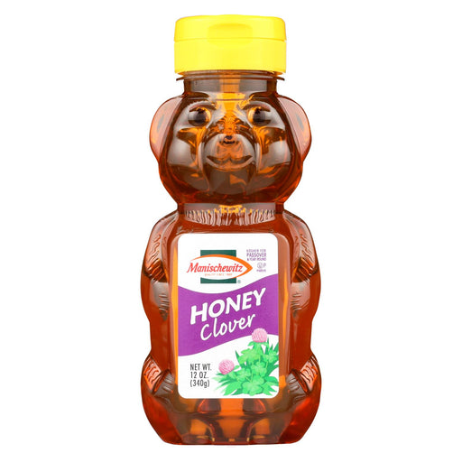 Manischewitz Clover Honey Squeeze Bear - Case Of 12 - 12 Oz.