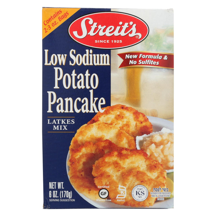 Streit's Potato Pancake Mix - Low Sodium - Case Of 12 - 6 Oz.