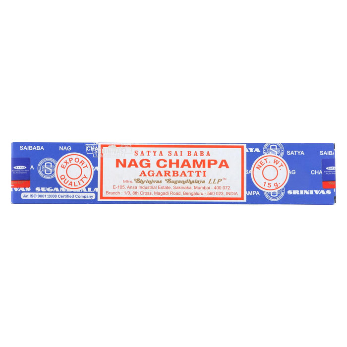 Sai Baba Nag Champa Agarbatti Incense - 15 G - Case Of 12