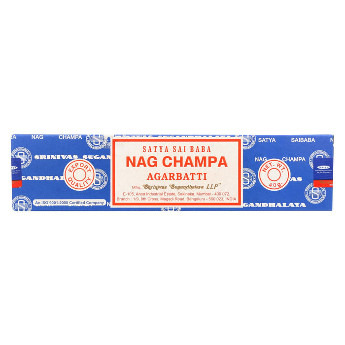 Sai Baba Nag Champa Agarbatti Incense - 40 G - Case Of 12