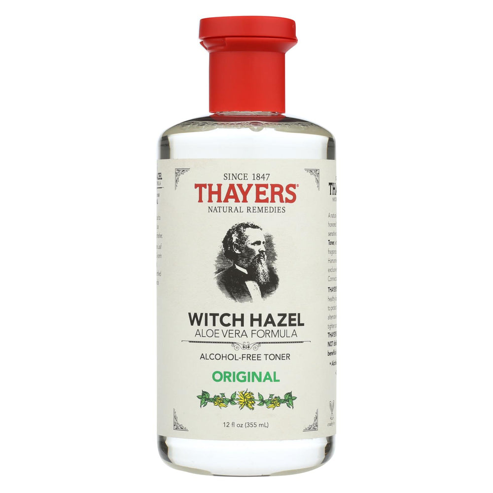 Thayers Witch Hazel With Aloe Vera Original Alcohol Free - 12 Fl Oz