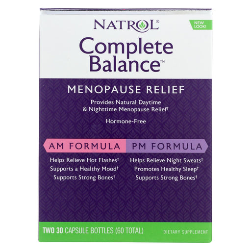 Natrol Complete Balance For Menopause Am - Pm - 60 Capsules