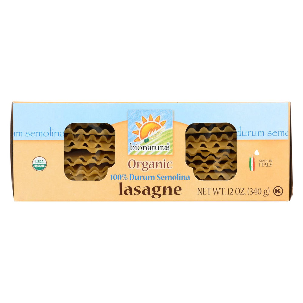 Bionaturae Durum Semolina - Lasagna - Case Of 12 - 12 Oz.