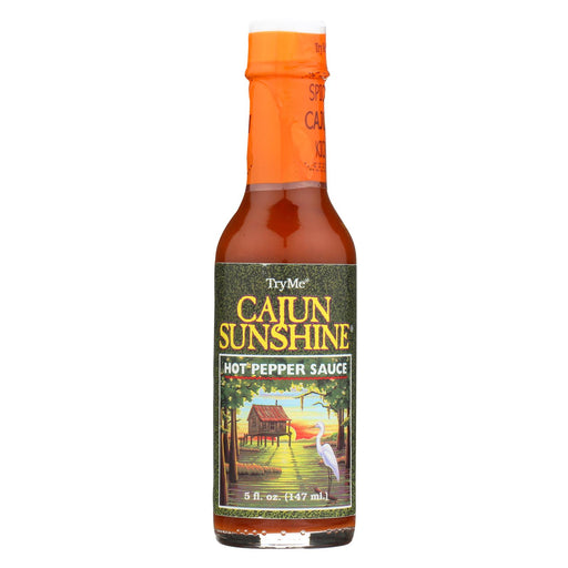 Try Me Cajun Sunshine - Hot Pepper Sauce - Case Of 6 - 5 Oz.