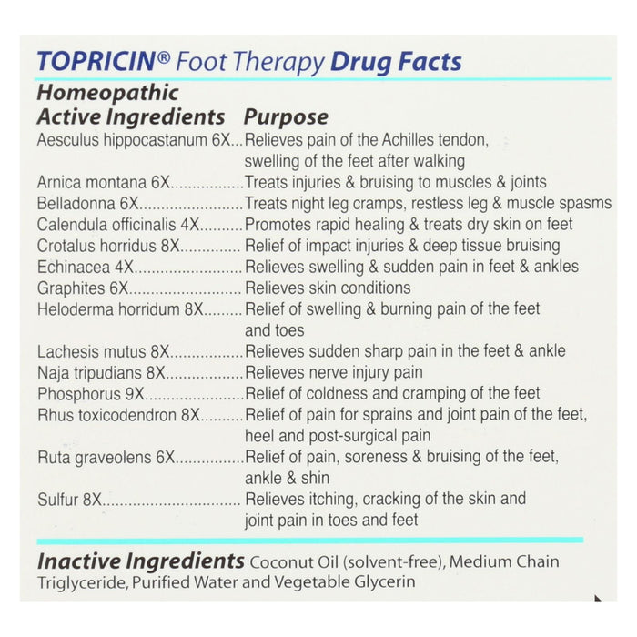 Topricin Foot Therapy - 4 Oz