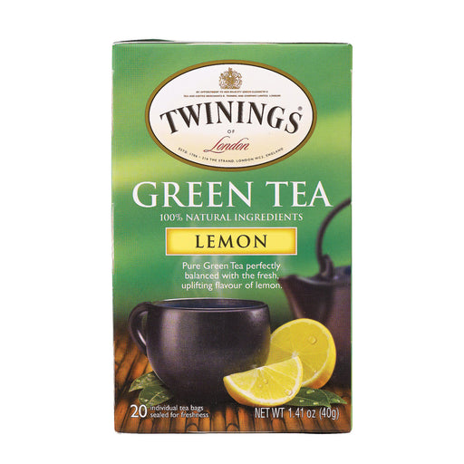 Twining's Tea Green Tea - Lemon - Case Of 6 - 20 Bags