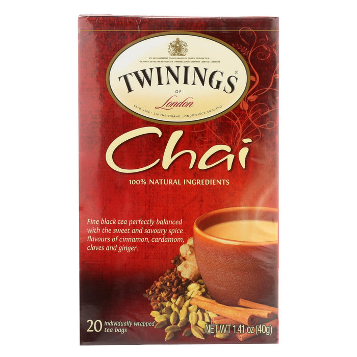 Twining's Tea Chai - Case Of 6 - 20 Bags