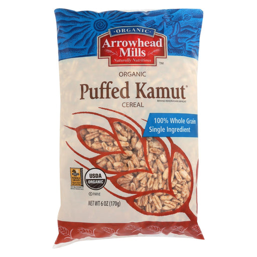 Arrowhead Mills Organic Puffed Kamut Cereal - Case Of 12 - 6 Oz.