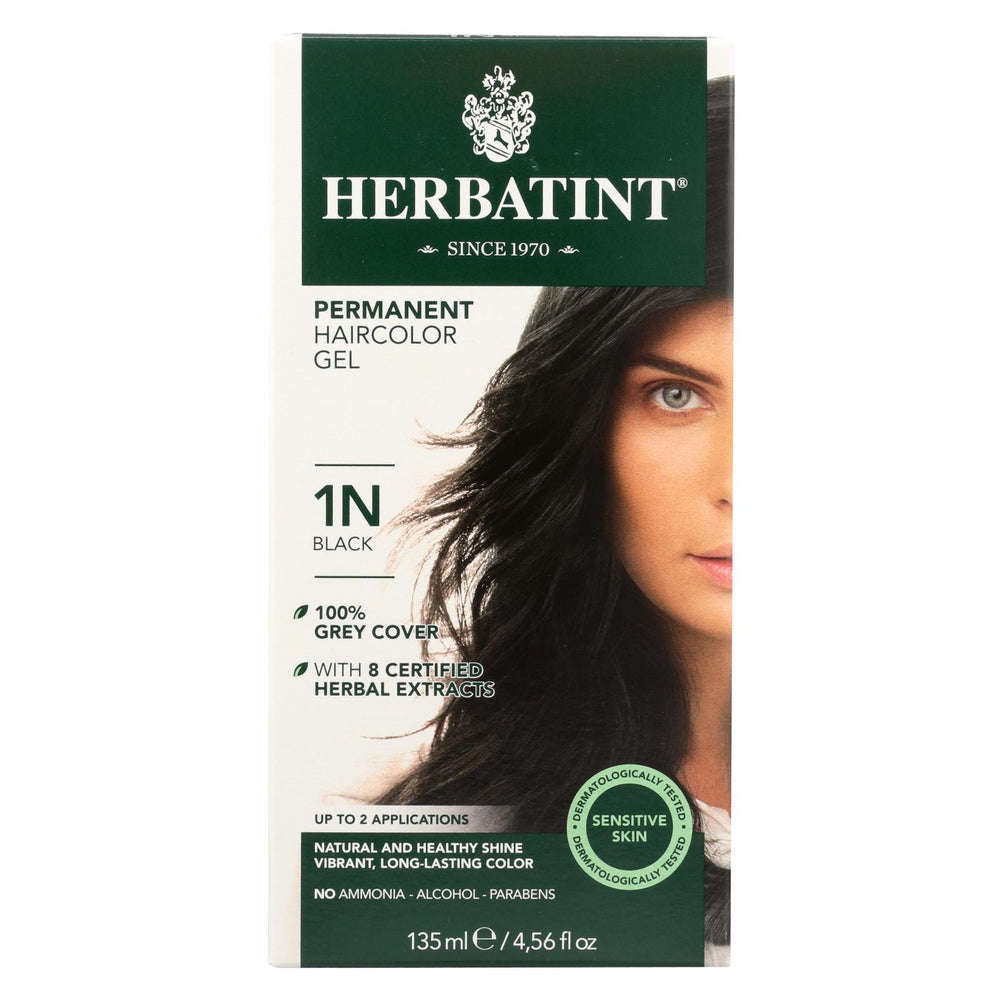 Herbatint Permanent Herbal Haircolour Gel 1n Black - 135 Ml